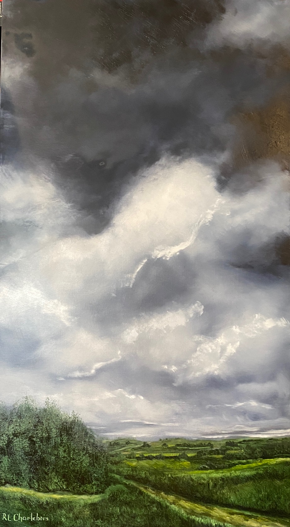 Un peu de lumière, huile de René-Lyne Charlebois