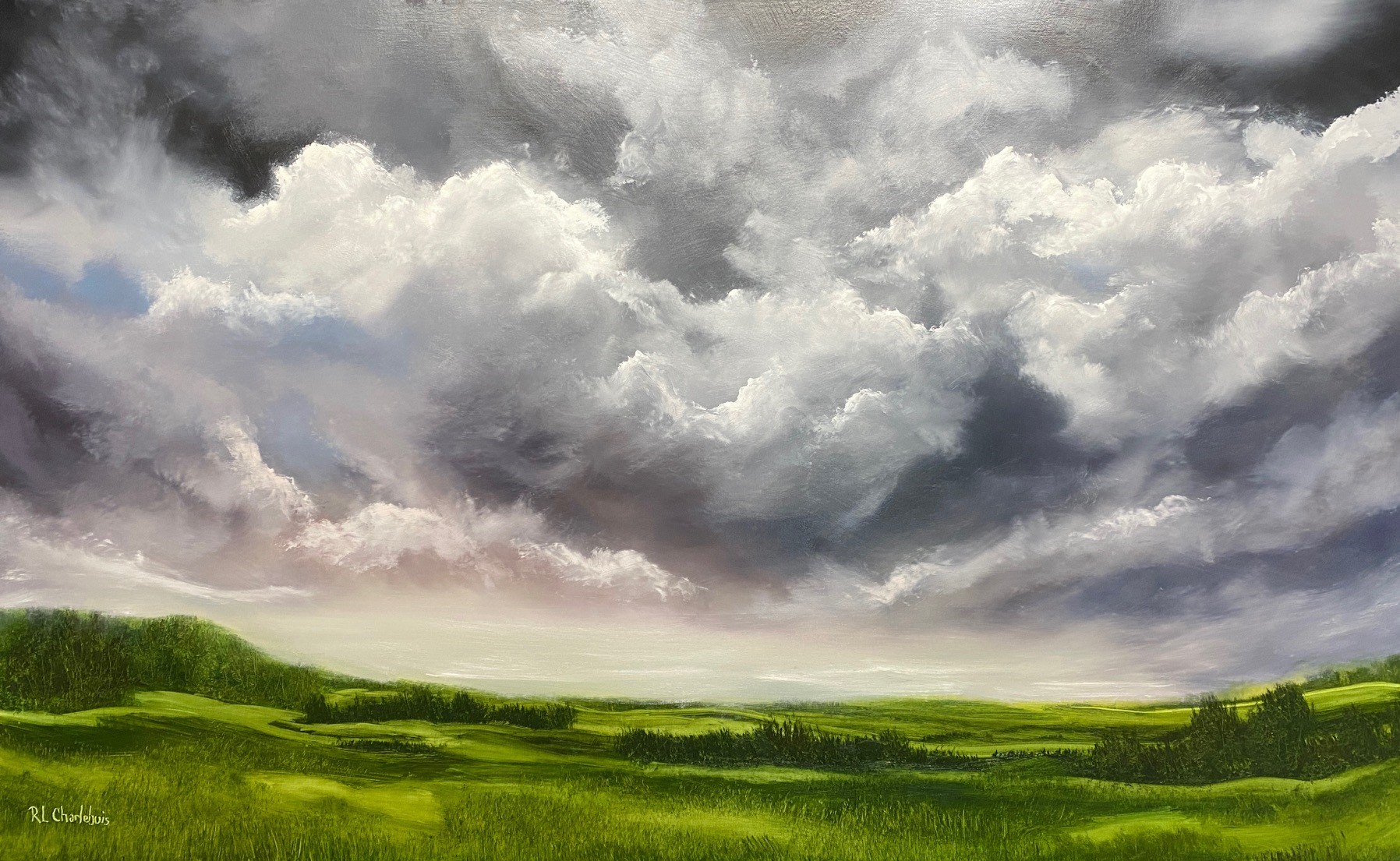 Fenêtre d'espoir, huile de René-Lyne Charlebois