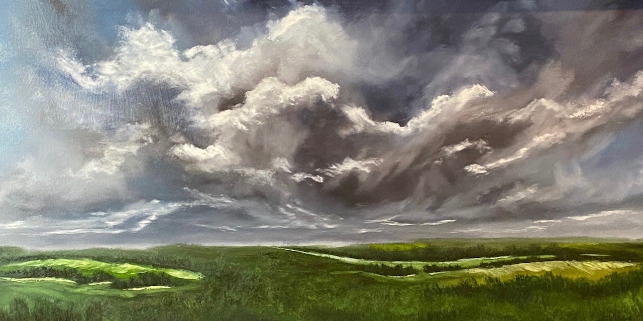 Oser la force, huile de René-Lyne Charlebois